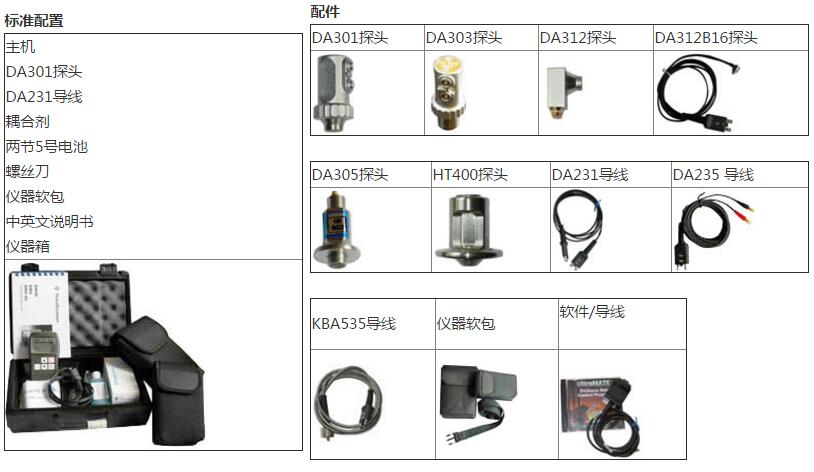 DM4系列超聲波測厚儀基本配置